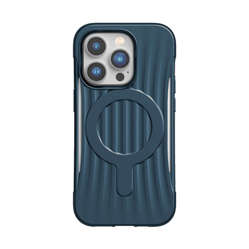 X-Doria Raptic Clutch MagSafe dėklas XDR222, skirtas Apple iPhone 14 Pro, jūrų mėlynos spalvos