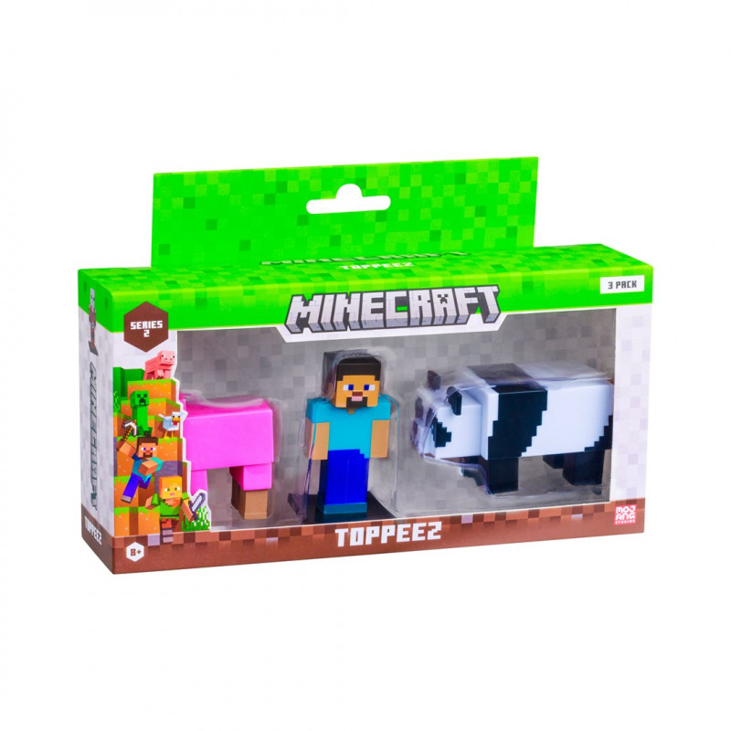 P.m.i. Kids World Minecraft S2 figūrėlės - 3 vnt. rinkinys (asortimentas)