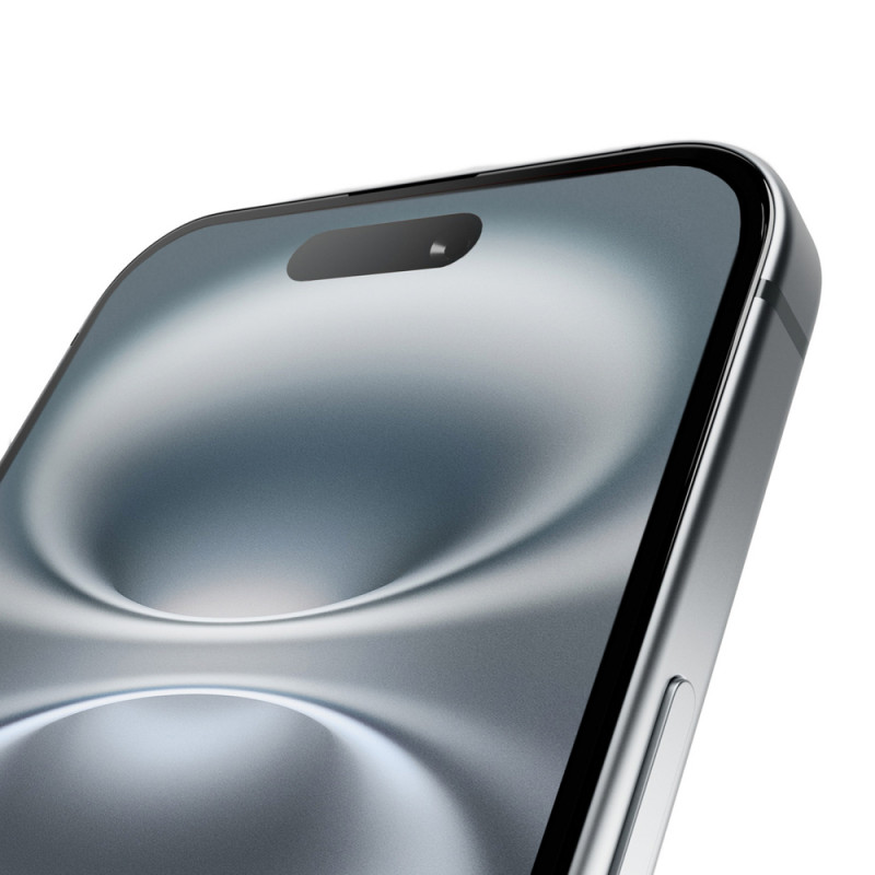 PURO Frame grūdintas stiklas su rėmeliu, skirtas iPhone 16 Plus