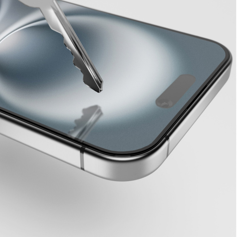 PURO Frame grūdintas stiklas su rėmeliu, skirtas iPhone 16 Plus