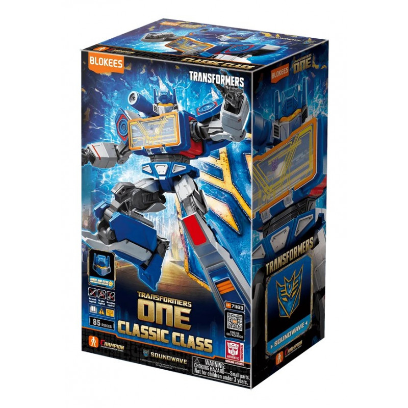 Blokees Transformers One Classic Class 17 Soundwave kolekcinė figūrėlė 71183