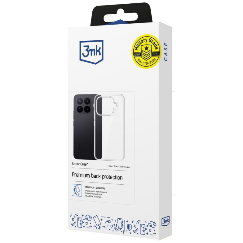 3MK Armor dėklas Xiaomi 17T Pro, skaidrus