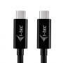 i-tec USB-C įkrovimo kabelis, 1,8 m, USB Power Delivery iki 100 W, juodas