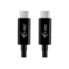 i-tec USB-C įkrovimo kabelis, 1,8 m, USB Power Delivery iki 100 W, juodas