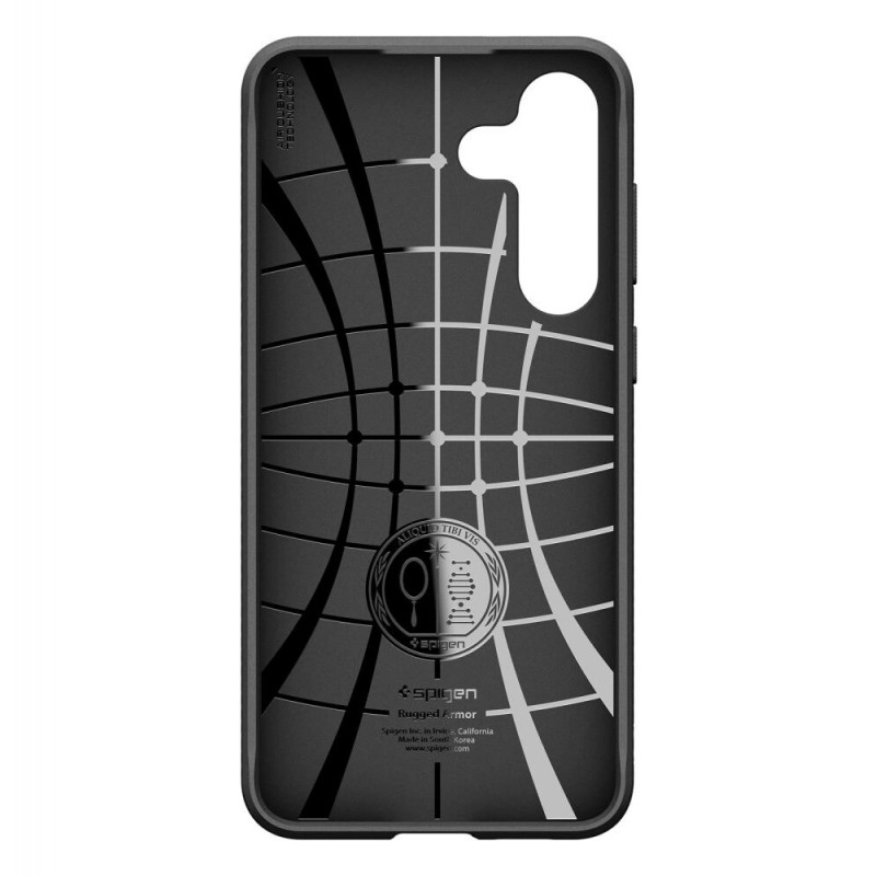 Spigen Rugged Armor dėklas, skirtas Samsung Galaxy S25 FE, matinė juoda