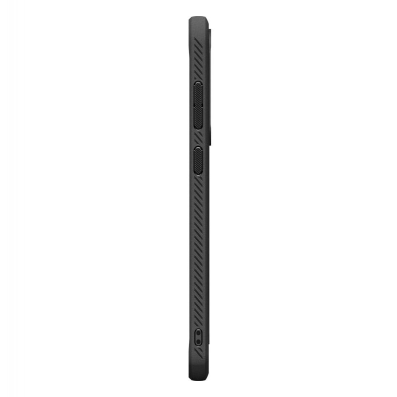 Spigen Rugged Armor dėklas, skirtas Samsung Galaxy S25 FE, matinė juoda