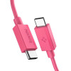 Spigen EB6010CC Essential USB-C į USB-C kabelis 60W 100 cm, rožinis
