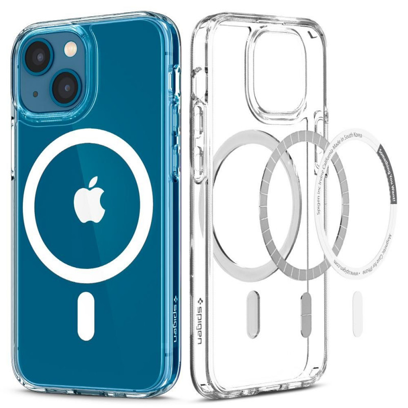 Spigen Ultra Hybrid Mag MagSafe Apple iPhone 13 mini dėklas, baltas