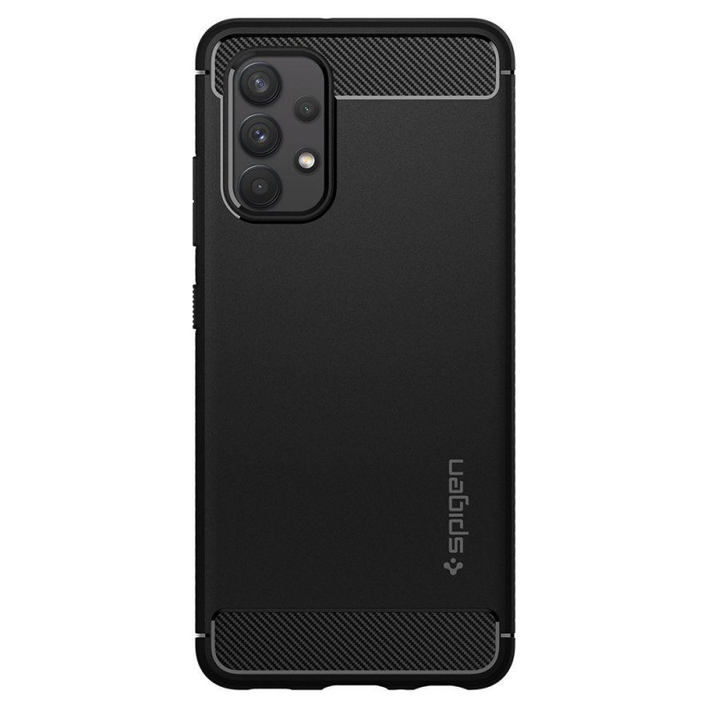 Spigen Rugged Armor dėklas, skirtas Samsung Galaxy A52 / A52s, matinis juodas