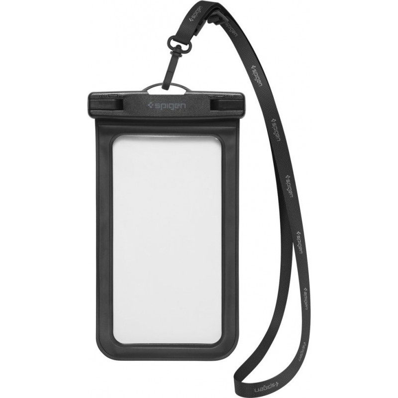 Spigen A601 Aqua Shield universalus vandeniui atsparus dėklas, juodas