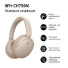 Sony WH-CH730N Bluetooth ausinės, dengiančios ausis, su mikrofonu, smėlio spalvos