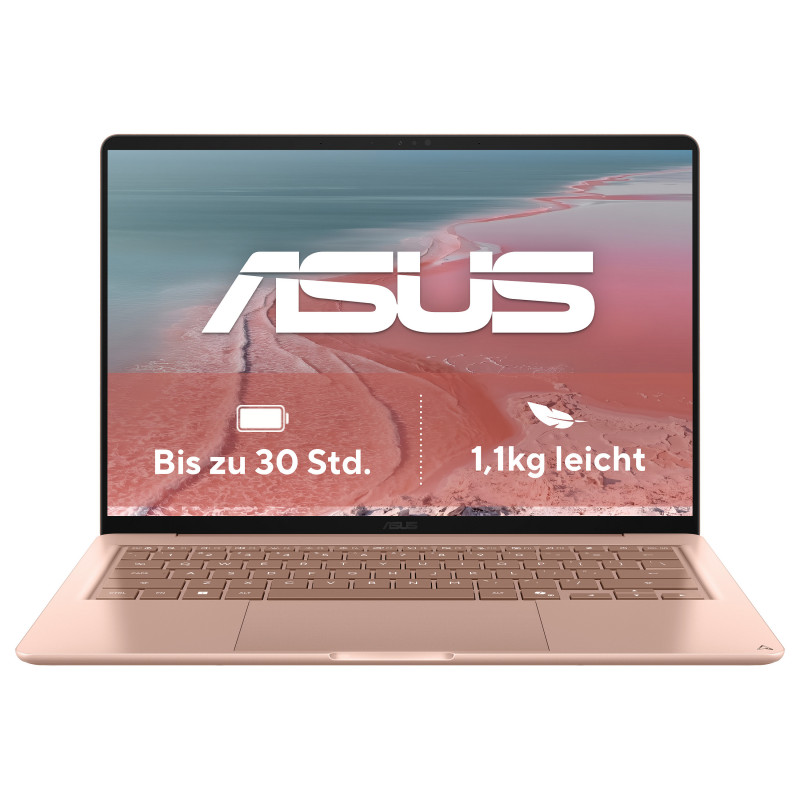 ASUS Zenbook 14 UX3480QA-U1023W nešiojamasis kompiuteris, 14" WUXGA, Snapdragon X1-26-100, 16 GB RAM, 512 GB SSD, Windows 11 Home