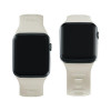 3mk silikoninis laikrodžio dirželis, skirtas Apple Watch 42/44/45/49 mm, smėlio spalvos
