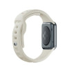 3mk silikoninis laikrodžio dirželis, skirtas Apple Watch 42/44/45/49 mm, smėlio spalvos