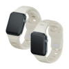 3mk silikoninis laikrodžio dirželis, skirtas Apple Watch 42/44/45/49 mm, smėlio spalvos