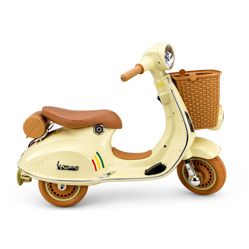 Lean Cars XW-03 akumuliatorinis motoroleris, 35 W, smėlio spalvos