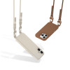 Tech-Protect MagNecklace MagSafe dėklas su dirželiu, skirtas Apple iPhone 16, smėlio spalvos