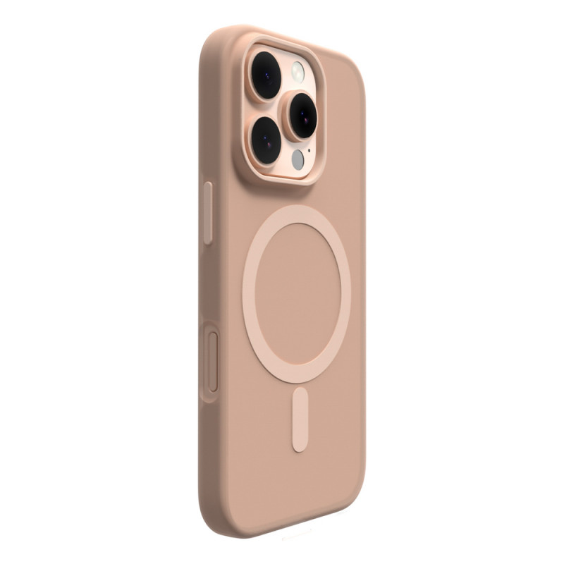 Puro Daylight MagSafe silikoninis dėklas, skirtas iPhone 16 Pro Max, smėlio spalvos