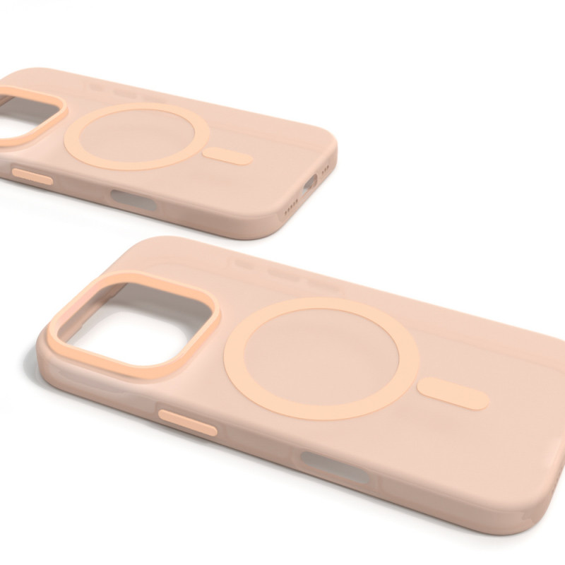 Puro Daylight MagSafe silikoninis dėklas, skirtas iPhone 16 Pro Max, smėlio spalvos