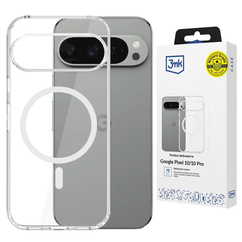 3MK Armor MagCase Google Pixel 10 / Pixel 10 Pro, skaidrus