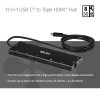 Club 3D CSV-2556 USB-C 12 viename šakotuvas, 3x HDMI/3x USB-C/USB/LAN, 8K30Hz, PD 140W