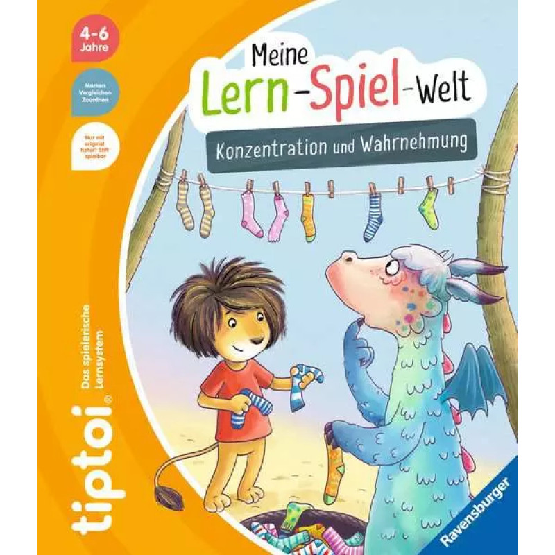 Ravensburger tiptoi Mano mokymosi ir žaidimų pasaulis: koncentracija ir suvokimas (49281)