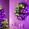Twinkly iš anksto apšviestas vainikas 50 RGB LED, žalia viela, C tipo kištukas, 60 cm