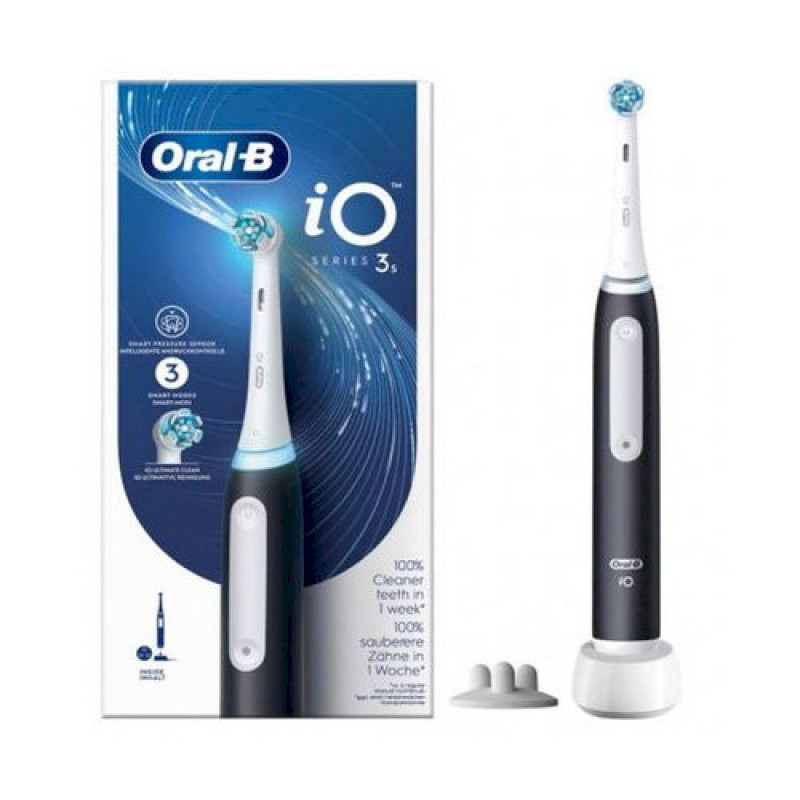 Oral-B iO Series 3 elektrinis dantų šepetėlis, juodas