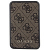 Guess GUPB10DP4GEGW nešiojamasis įkroviklis 10000 mAh, 18 W, 4G Leather Metal Logo, rudas
