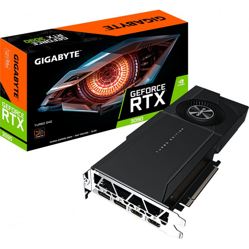 Gigabyte GeForce RTX 3090 Turbo 24G vaizdo plokštė, 24 GB, GV-N3090TURBO-24GD