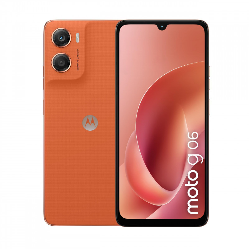 Motorola XT2535-3 Moto G06 4G išmanusis telefonas, 4 GB RAM, 64 GB, oranžinis (EU)
