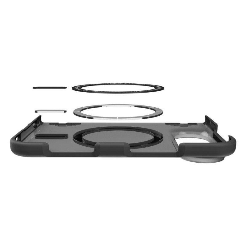 Spigen Ultra Hybrid Pro MagFit dėklas, skirtas Apple iPhone Duo, Frost Black