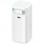 USAMS US-CD216 XMF Series nešiojamas įkroviklis 18000 mAh, PD 45W greitasis įkrovimas, su USB-C kabeliu, baltas