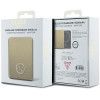 Guess GUPBM5AL4DMD 4G Strassed Metal Logo MagSafe indukcinis maitinimo blokas 5000 mAh, 15W, auksinis