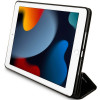 Karl Lagerfeld KLFC10SAKHPKK Saffiano Monogram Ikonik dėklas-knyga, skirtas Apple iPad 10.2 (7, 8, 9 kartos), juodas