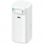 USAMS US-CD217 XMF Series nešiojamasis akumuliatorius 18000 mAh, PD 45W greitasis įkrovimas, su Lightning kabeliu, baltas