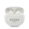 Guess GUTWS1CWHTWS belaidės ausinukai su prijungimo stotele, Bluetooth 5.0, balti