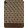 Guess GUFCP12PS4SGW dėklas skirtas Apple iPad Pro 12.9 (2020/2021/2022, 4/5/6 kartos), 4G Stripe Allover, rudas