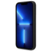 Guess GUHMP14XSBPLK Apple iPhone 14 Pro Max kietasis dėklas, Silicone Logo Plate MagSafe, juodas