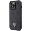 Guess GUHCP13LP4TDSCPK Apple iPhone 13/13 Pro juodas kietasis dėklas, Crossbody 4G Metal Logo