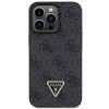 Guess GUHCP13LP4TDSCPK Apple iPhone 13/13 Pro juodas kietasis dėklas, Crossbody 4G Metal Logo
