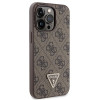 Guess GUHCP13LP4TDSCPW Apple iPhone 13/13 Pro rudas kietasis dėklas, Crossbody 4G Metal Logo