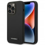 Karl Lagerfeld KLHMP14LSLMP1K Apple iPhone 14 Pro juodas kietasis dėklas, Silicone Plaque, MagSafe