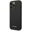 Karl Lagerfeld KLHMP14LSLMP1K Apple iPhone 14 Pro juodas kietasis dėklas, Silicone Plaque, MagSafe