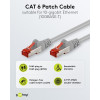 Goobay CAT 6 komutacinis kabelis S/FTP (PiMF), 5 m, pilkas, 10 vienetų rinkinys, varinis laidininkas (CU), be halogenų apvalkalas (LSZH)