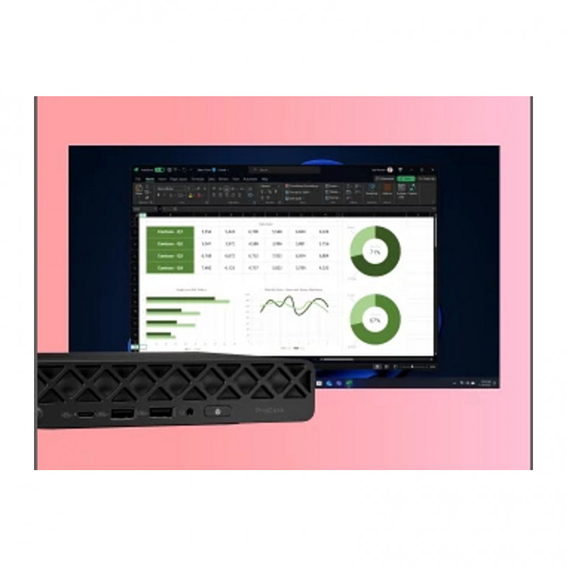 HP ProDesk 4 Mini G1i mini kompiuteris, Intel Core Ultra 5 235T, 16 GB RAM, 512 GB SSD, Windows 11 Pro