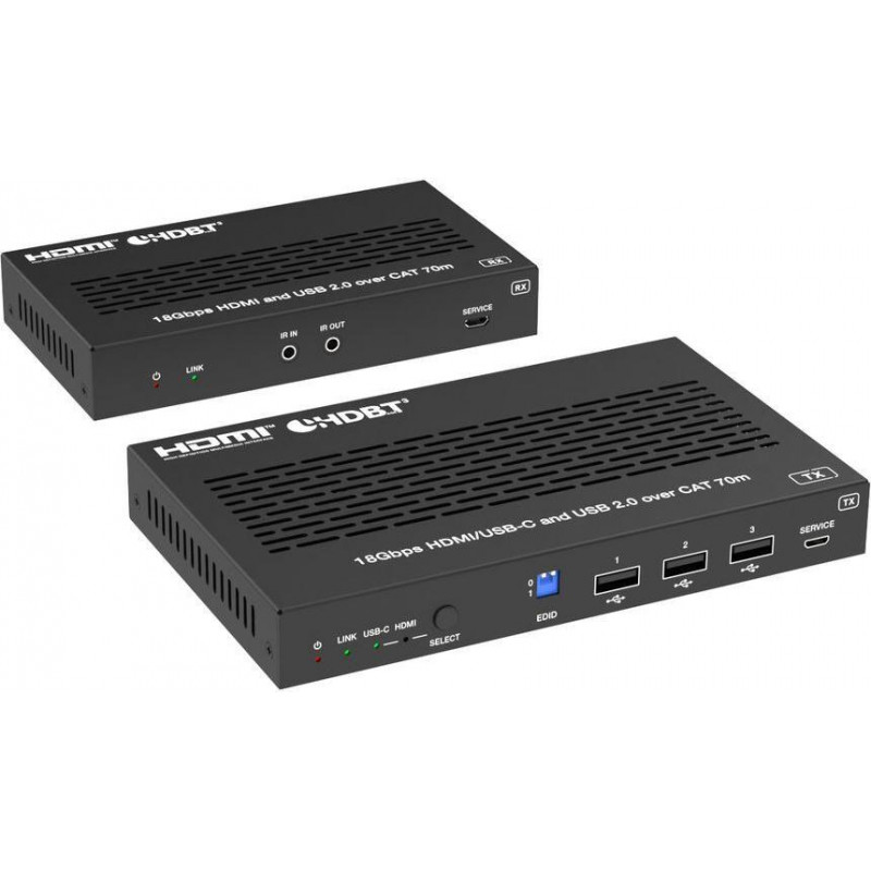 Vivolink VLHUB121-EXT 4K prailgintuvas HDMI ir USB-C