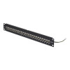 StarTech.com C6APANELSTP241UFT 24 prievadų 1U praeinamoji komutacinė panelė, ekranuota Cat6a, RJ45, 19", juoda