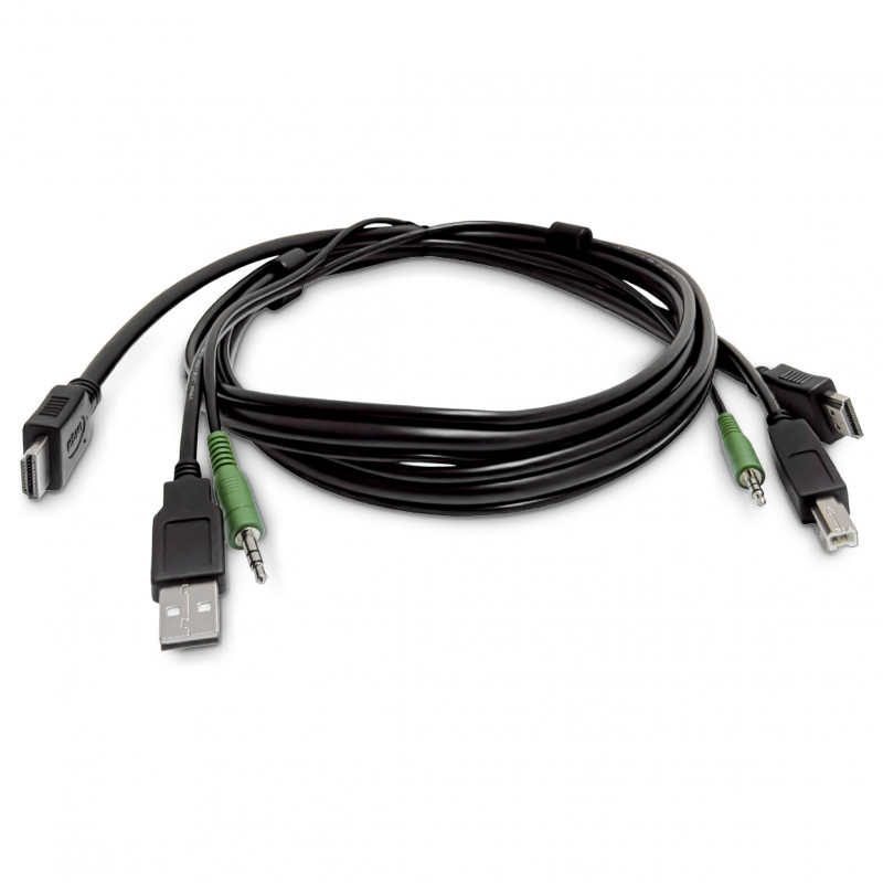 StarTech.com SKHDMMKVM-06-TAA TAA reikalavimus atitinkantis HDMI KVM kabelis, USB 2.0, 3,5 mm garso, 1,8 m