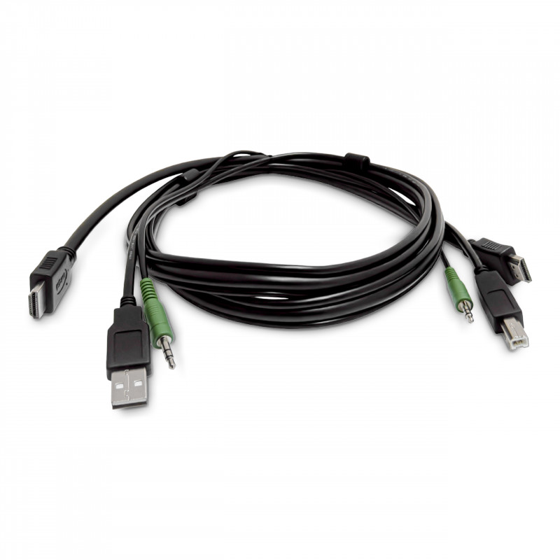 StarTech.com SKHDMMKVM-06-TAA TAA reikalavimus atitinkantis HDMI KVM kabelis, USB 2.0, 3,5 mm garso, 1,8 m